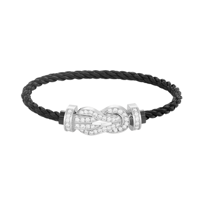[Stars Jewelry]CHANCE LARGE 8 FIGURE BUCKLE FULL DIAMOND BRACELET SILVER
