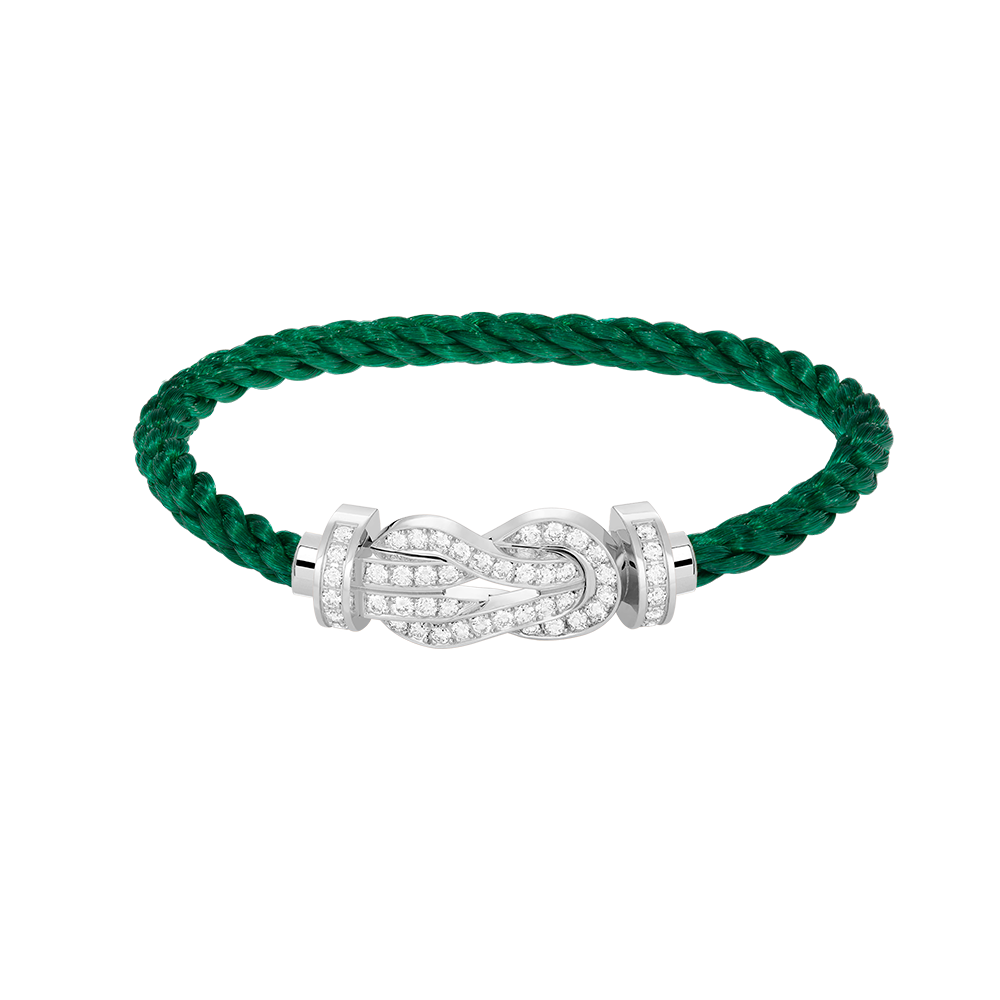 [Stars Jewelry]CHANCE LARGE 8 FIGURE BUCKLE FULL DIAMOND BRACELET SILVER