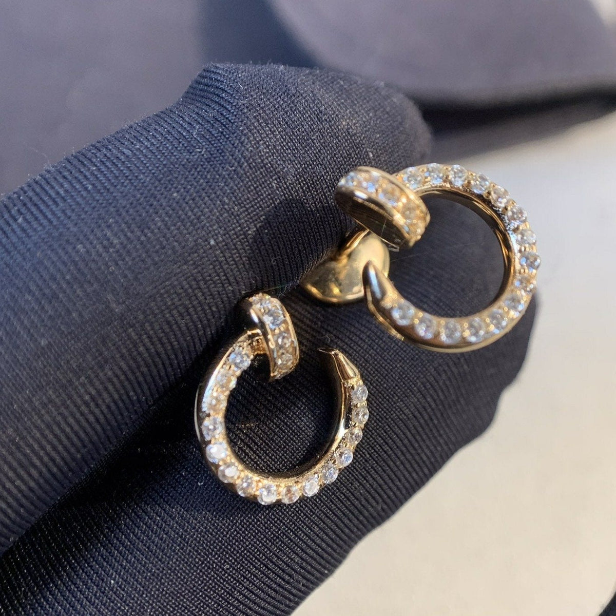 [Stars Jewelry]JUSTE EARRINGS GOLD DIAMONDS