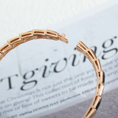 [Stars Jewelry]SERPENTI BRACELET PINK GOLD ONYX