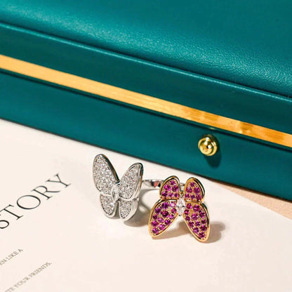 [Stars Jewelry]TWIN BUTTERFLY DIAMOND RING