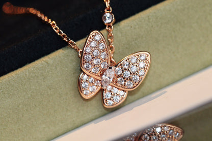[Stars Jewelry]BUTTERFLY DIAMOND NECKLACE