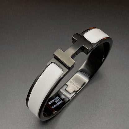 [Stars Jewelry]H BRACELET 12MM BLACK WHITE CERAMIC