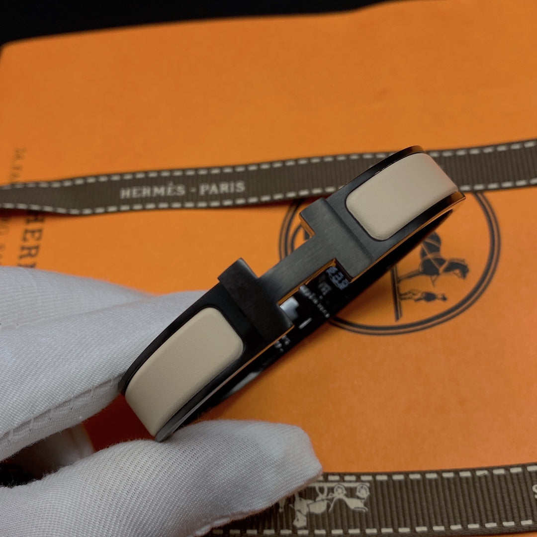 [Stellar Jewelry]H BRACELET 12MM BLACK BEIGE CERAMIC