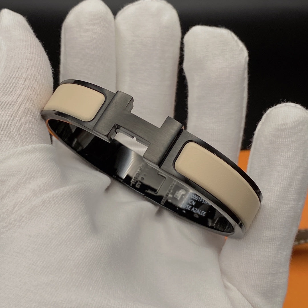 [Stellar Jewelry]H BRACELET 12MM BLACK BEIGE CERAMIC