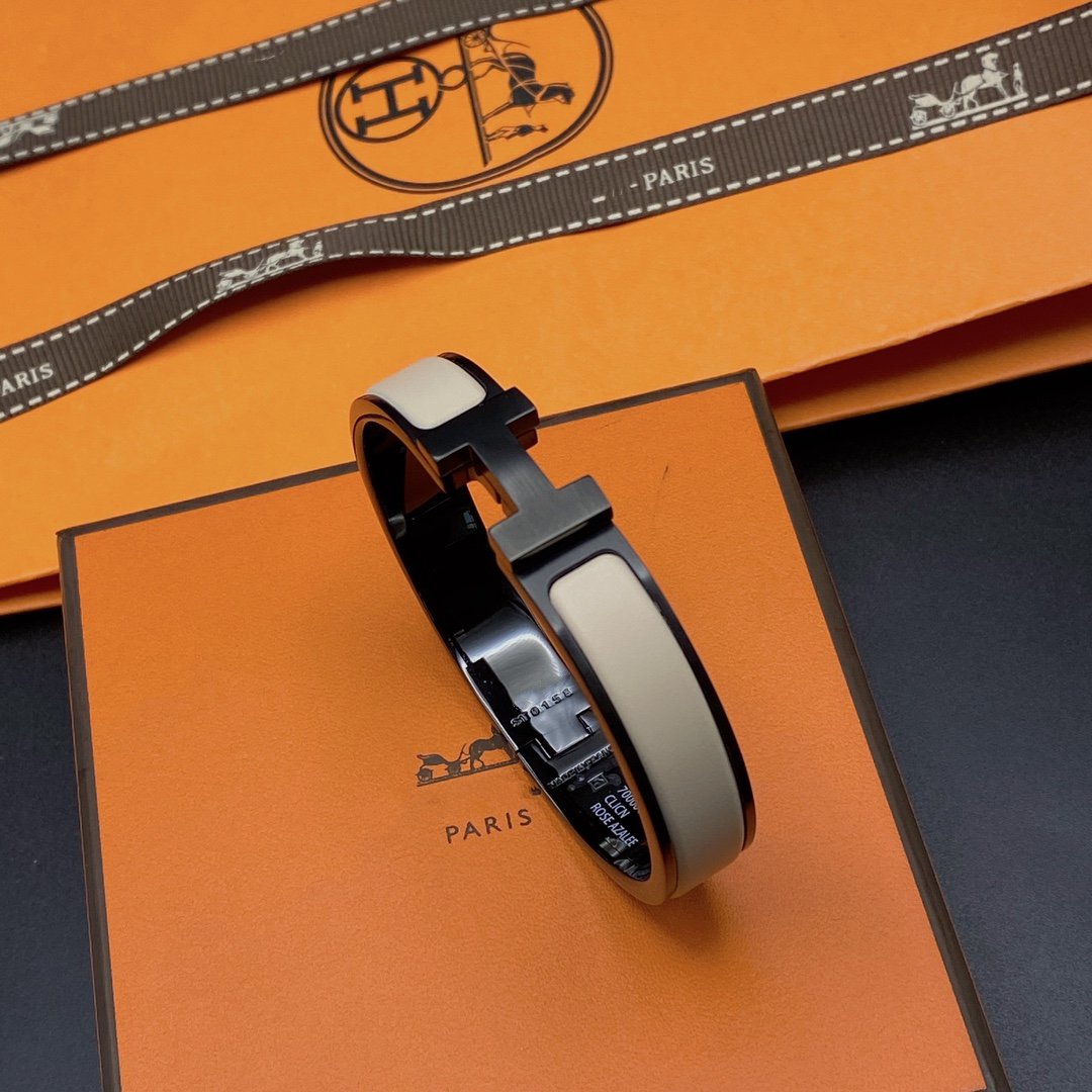 [Stellar Jewelry]H BRACELET 12MM BLACK BEIGE CERAMIC