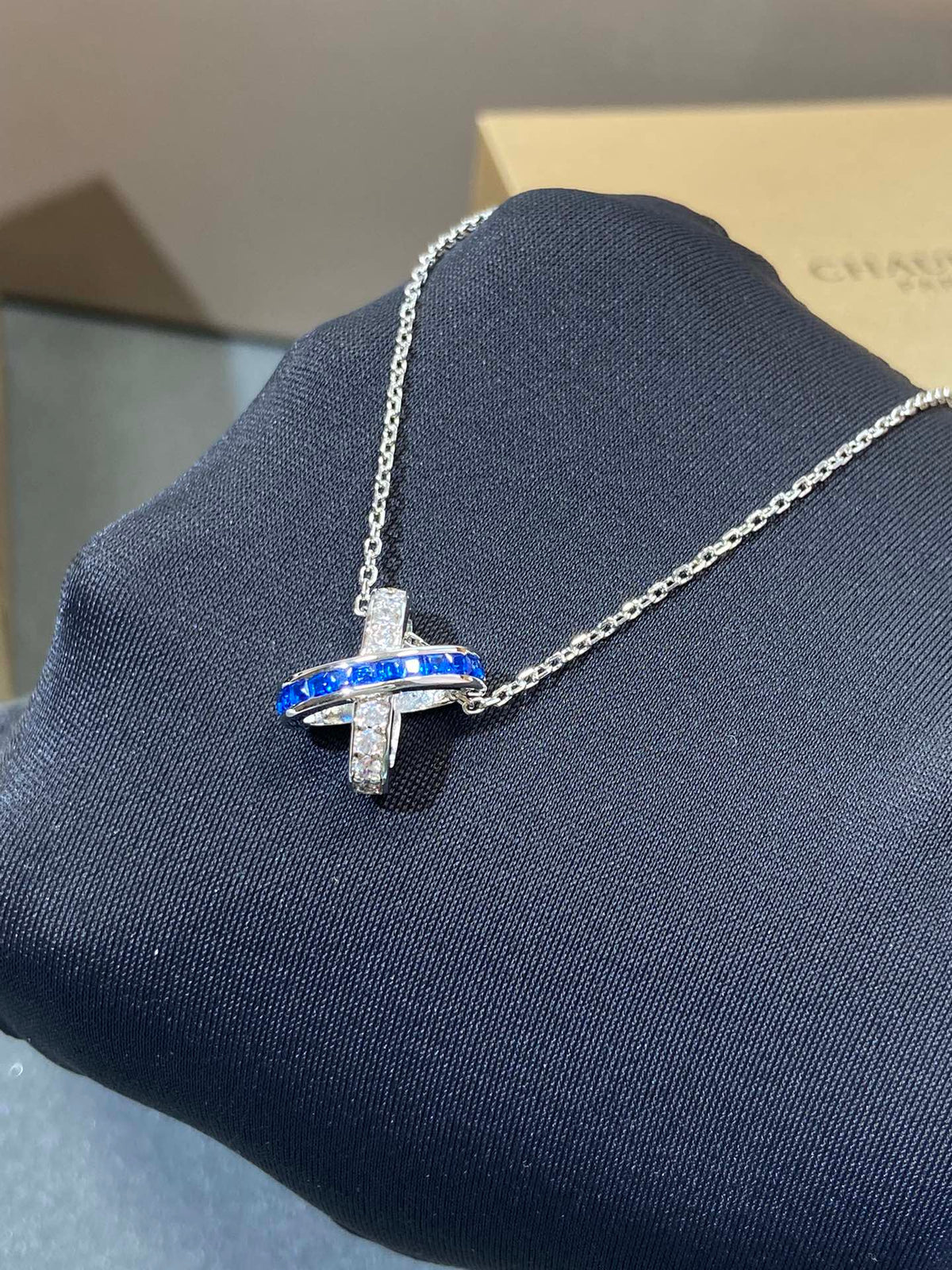 [Stars Jewelry]LIENS DIAMOND SILVER NECKLACE