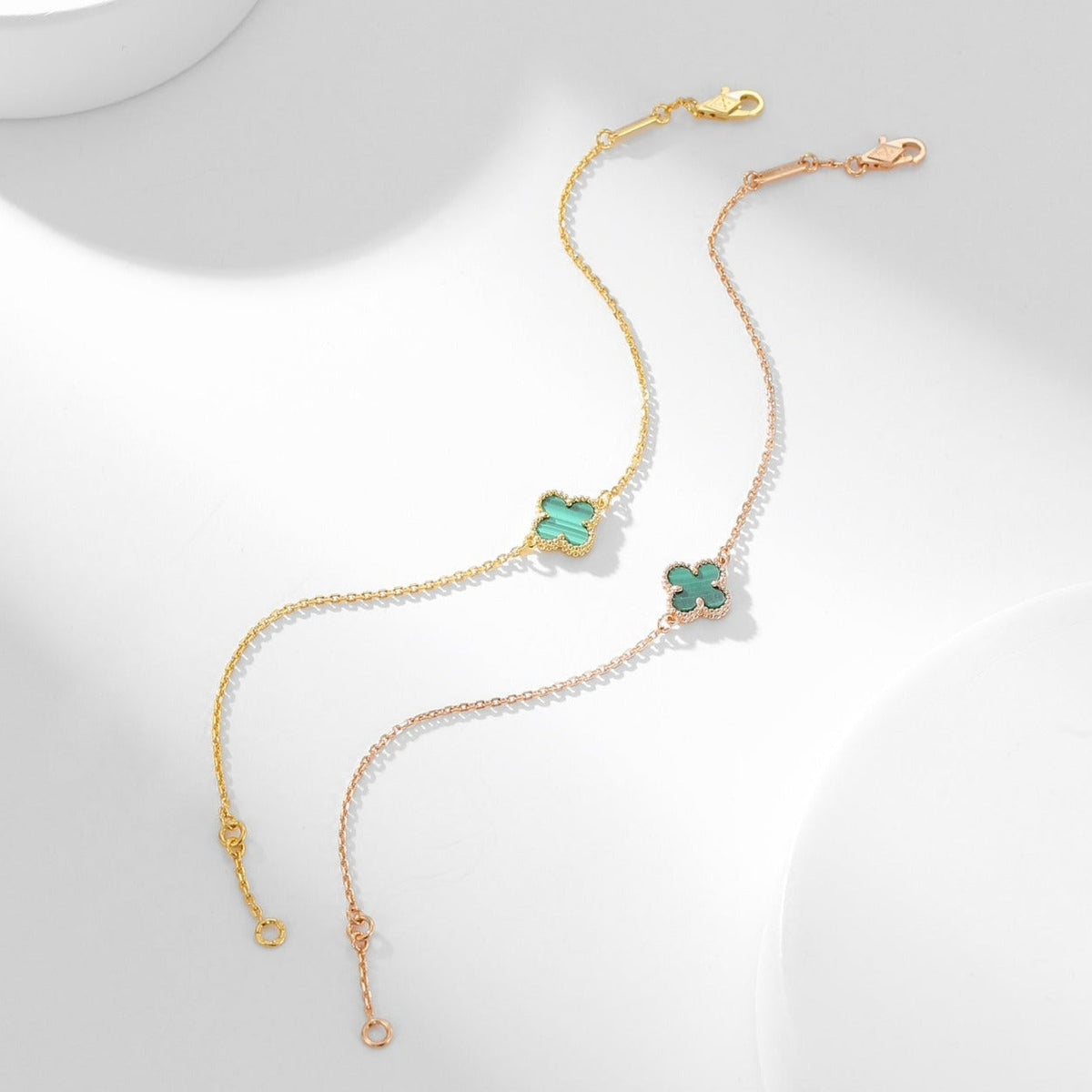 [Stars Jewelry]CLOVER BRACELET MALACHITE 1 MOTIF