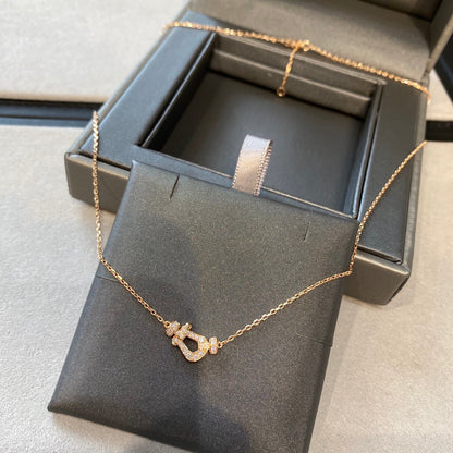 [Stars Jewelry]FORCE 10 DIAMOND PINK GOLD NECKLACE MINI MODEL