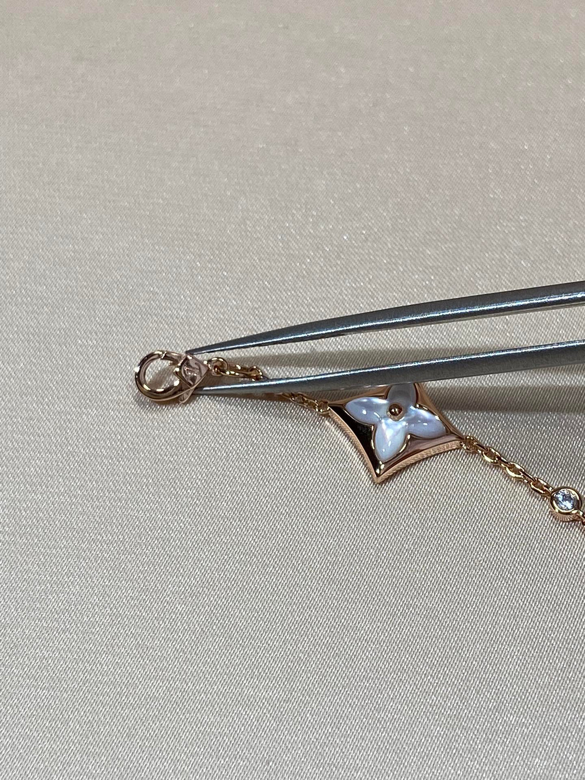 [Stars Jewelry]STAR 4 MOTIF MOP DIAMOND PINK GOLD BRACELET