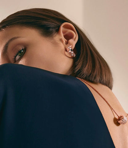 [Stars Jewelry]BEE LOVE DIAMOND HOOP EARRINGS