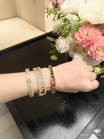 [Stars Jewelry]Double C Open Bangle