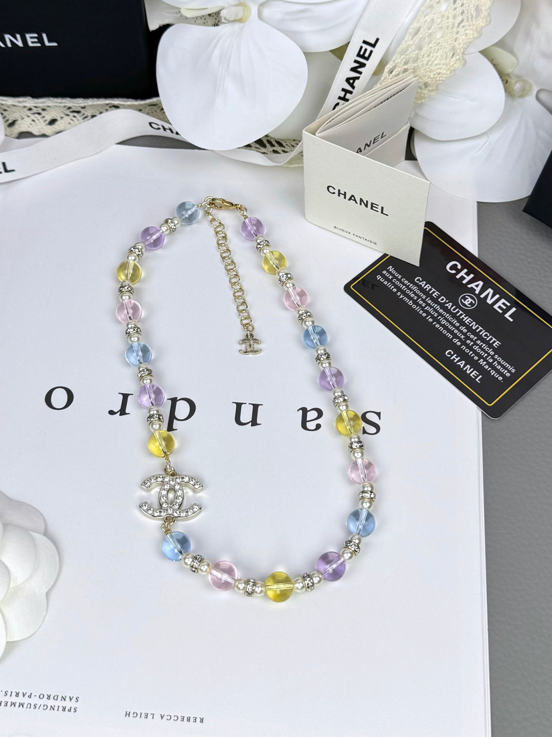 [Stars Jewelry]26C New Spring Collection Colorful Transparent Resin Necklace