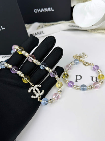 [Stars Jewelry]26C New Spring Collection Colorful Transparent Resin Necklace