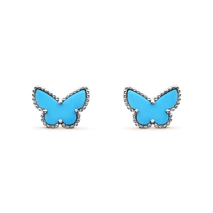 [Stars Jewelry]BUTTERFLY TURQUOISE EARRINGS SILVER