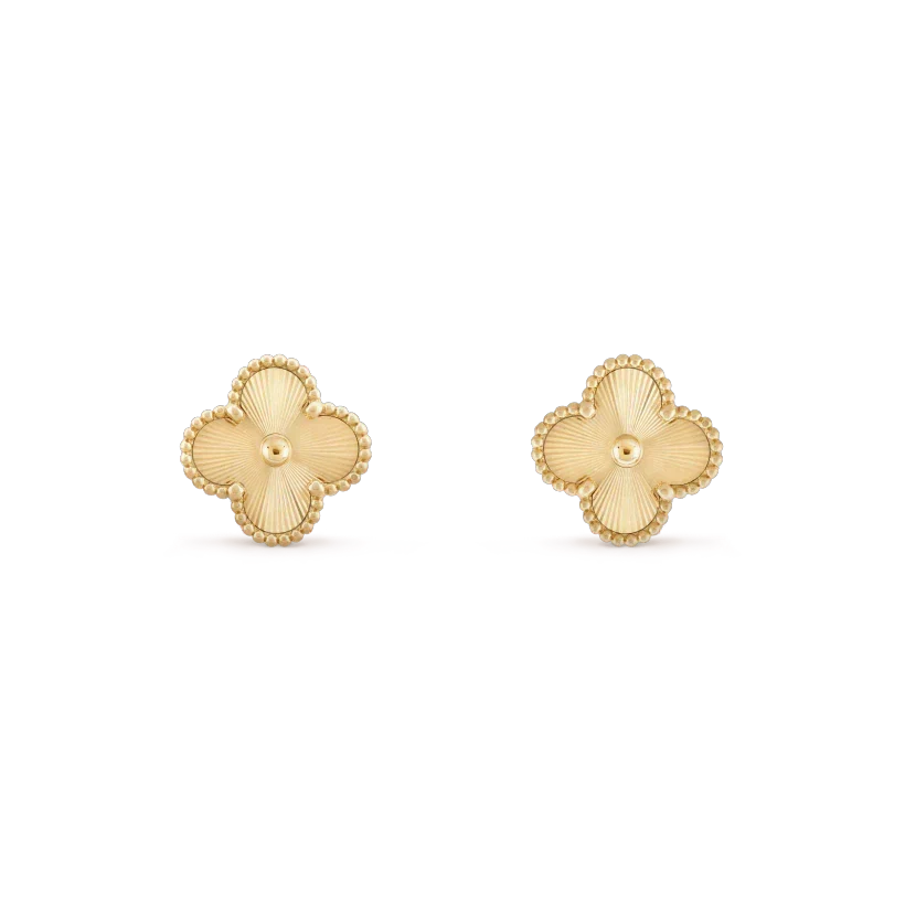 [Stars Jewelry]CLOVER MINI 9.5MM LASER EARRINGS