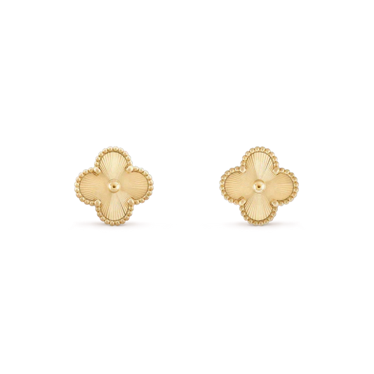 [Stars Jewelry]CLOVER MINI 9.5MM LASER EARRINGS