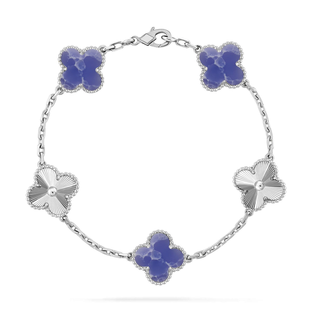 [Stars Jewelry]CLOVER 5 MOTIF BLUE VEINS BRACELET COLLECTION