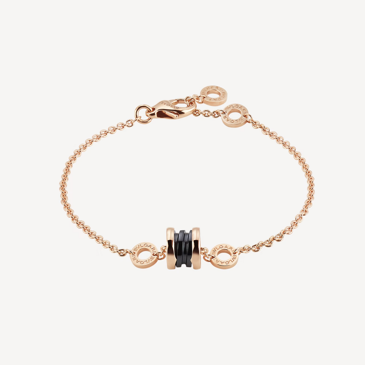 [Stars Jewelry]ZERO 1 SOFT PINK GOLD AND BLACK CERAMIC BRACELET