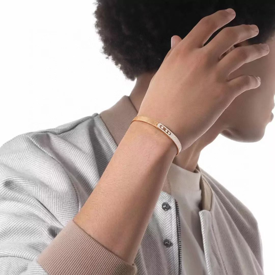 [Stars Jewelry]2026 BRAND-NEW FROSTED BRACELET WITH DIAMONDS THREE COLORS