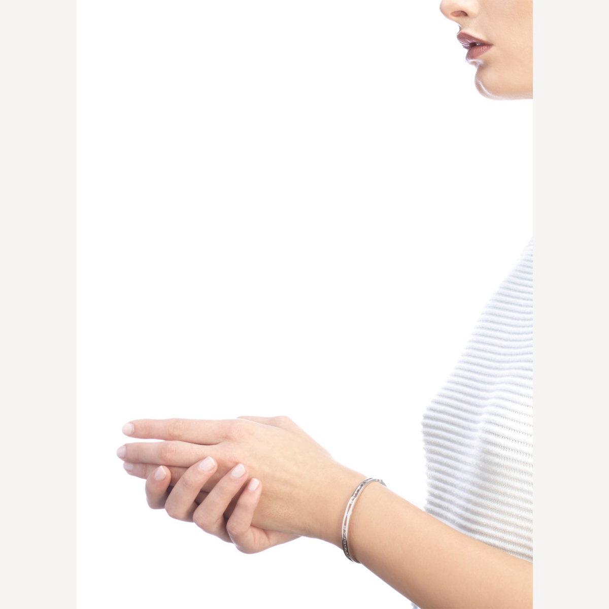 [Stars Jewelry]ZERO 1 SPIRAL LOGO SILVER BRACELET
