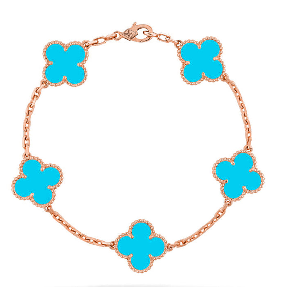 [Stars Jewelry] CLOVER 5 MOTIF TURQUOISE BRACELET COLLECTION