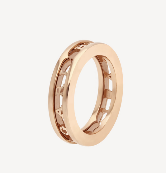 [Stars Jewelry]ZERO 1 ONE-BAND WITH OPENWORK LOGO SPIRAL RING