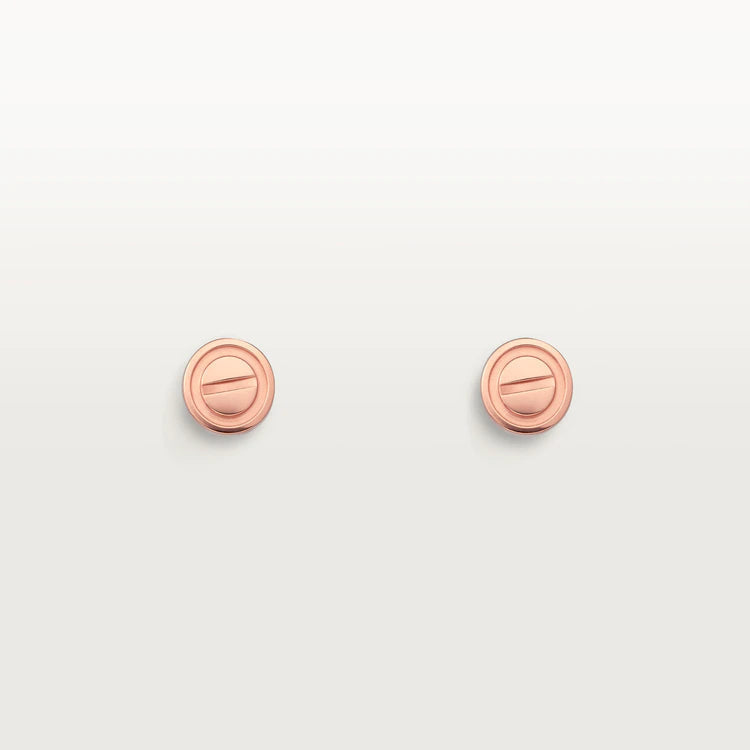 [Stars Jewelry]LOVE EARRINGS PINK GOLD 10MM