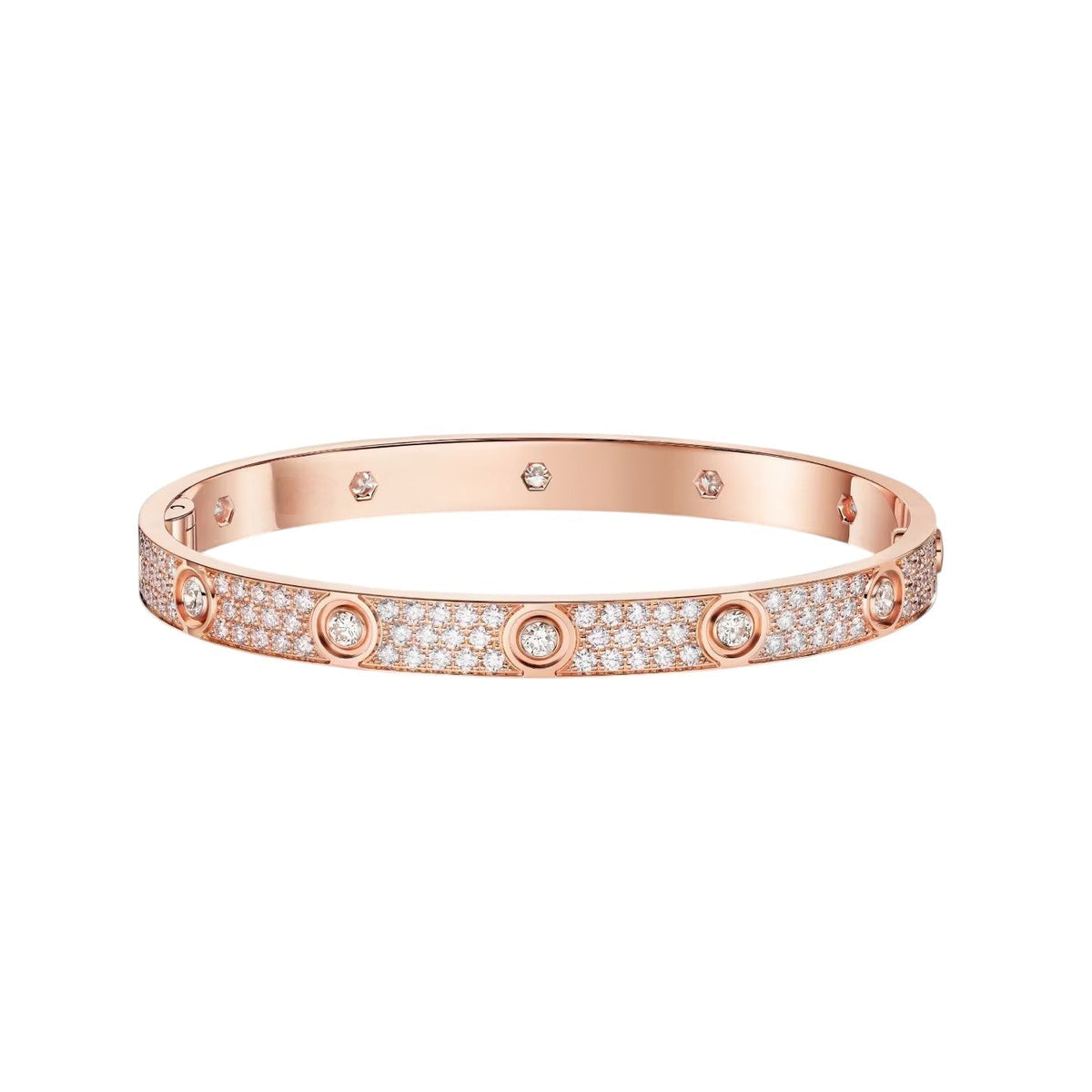 [Stars Jewelry]LOVE BRACELET 6.1MM DIAMOND-PAVED 10 BIG DIAMONDS