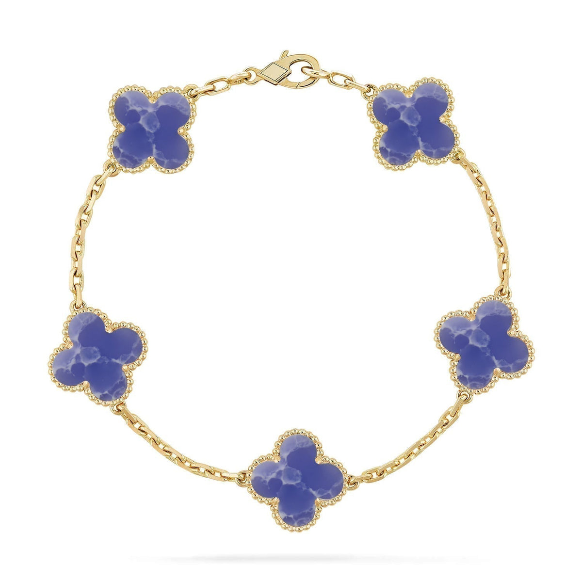 [Stars Jewelry]CLOVER 5 MOTIF BLUE VEINS BRACELET COLLECTION