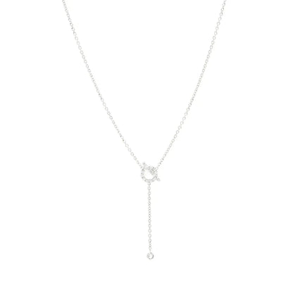 [Stars Jewelry]FINESSE SILVER DIAMOND NECKLACE