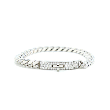 [Stars Jewelry]KELLY CHAIN SILVER DIAMOND BRACELET