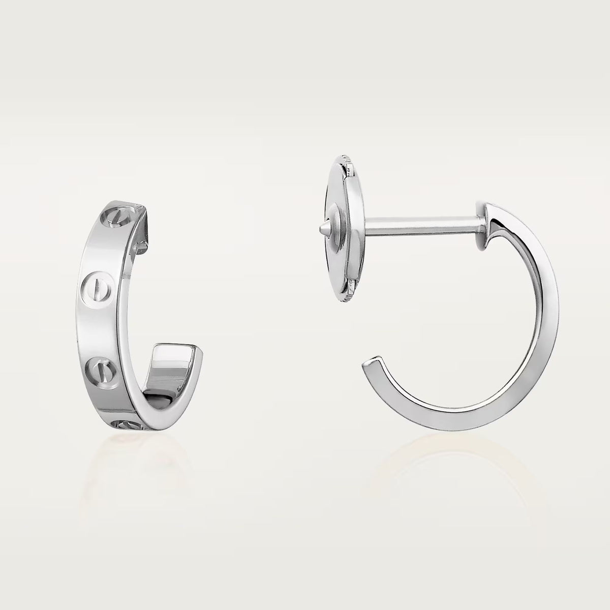 [Stars Jewelry]LOVE EARRINGS 2.65 MM NO DIAMOND SMALL