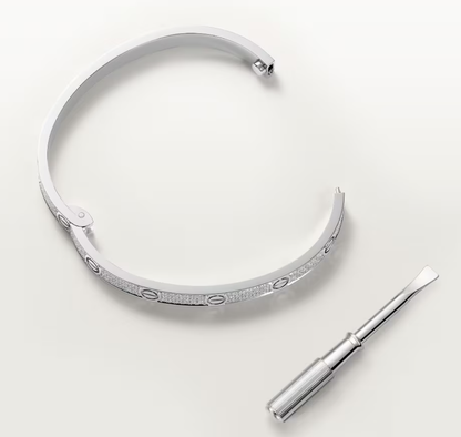 [Stars Jewelry]NEW-LOVE-4.8MM-Width Diamond-Studded Bracelet