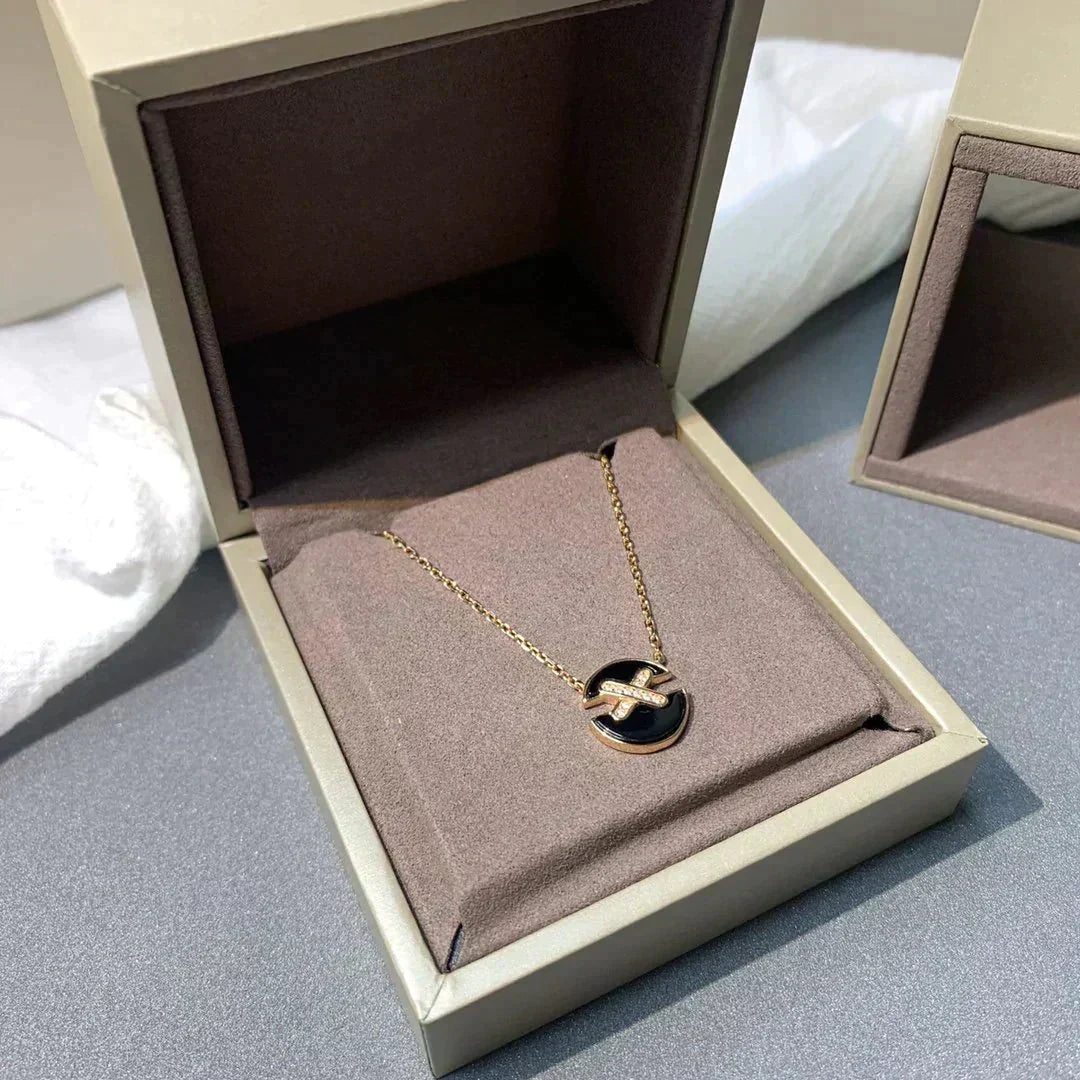 [Stars Jewelry]JEUX DE ROSE GOLD DIAMOND NECKLACE