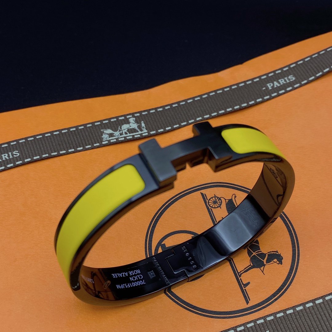 [Stars Jewelry]CLIC HM SO BLACK YELLOW BRACELET