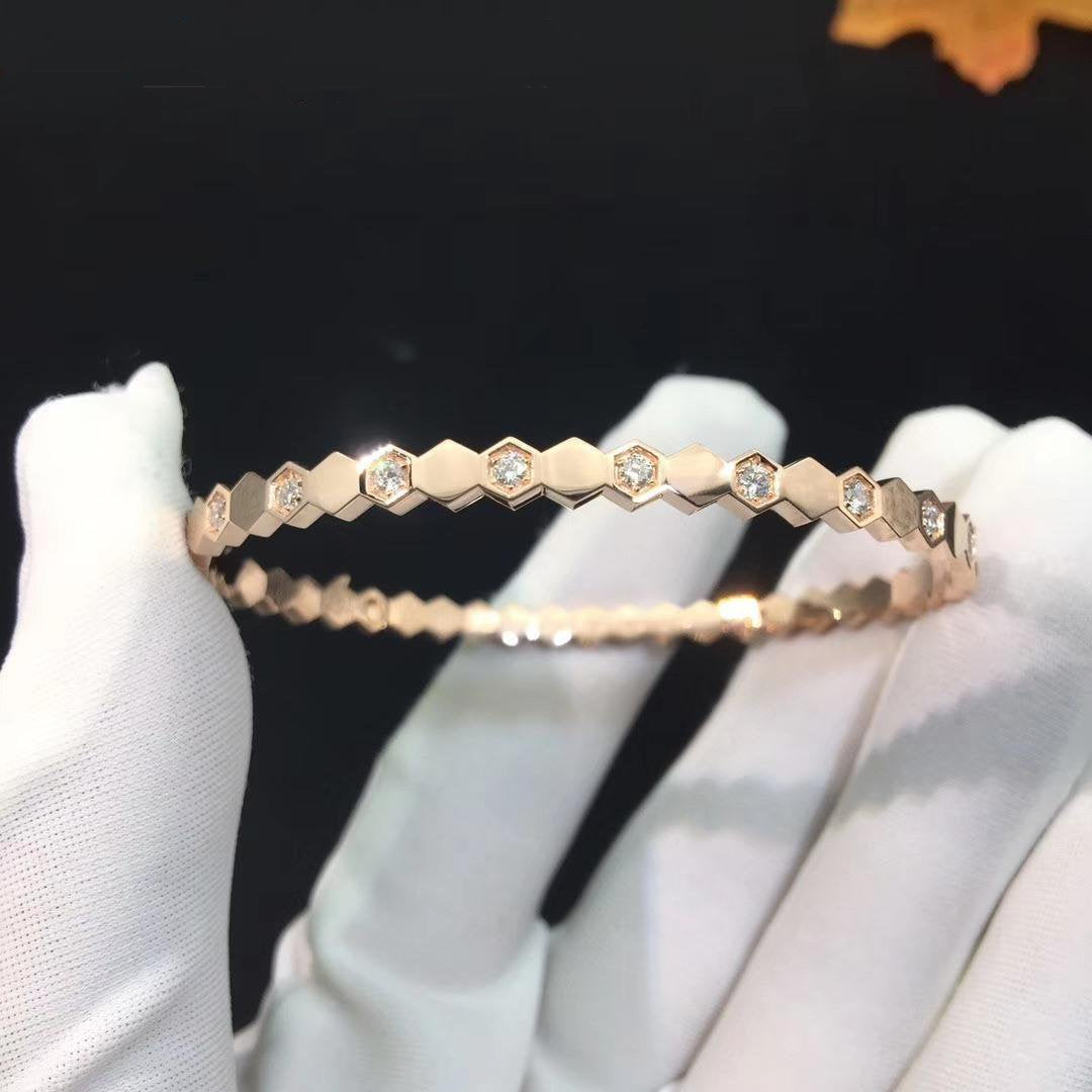 [Stars Jewelry]BEE LOVE PINK GOLD DIAMOND BRACELET
