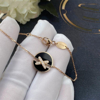 [Stars Jewelry]JEUX DE BRACELET ONYX PINK GOLD DIAMOND