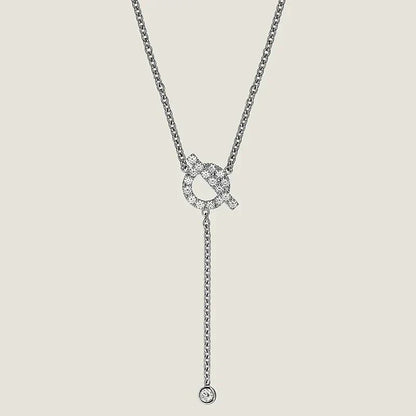 [Stars Jewelry]FINESSE SILVER DIAMOND NECKLACE