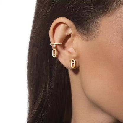 [Stars Jewelry]Move Uno Diamond Stud Earrings