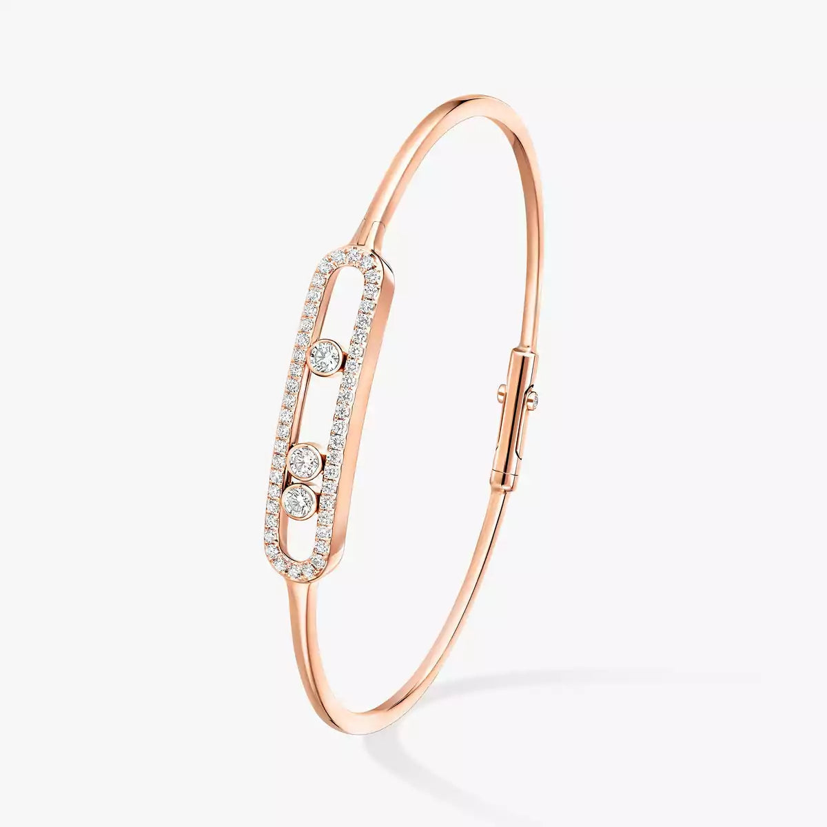 [Stars Jewelry]Move Pavé Diamond Bangle Bracelet M