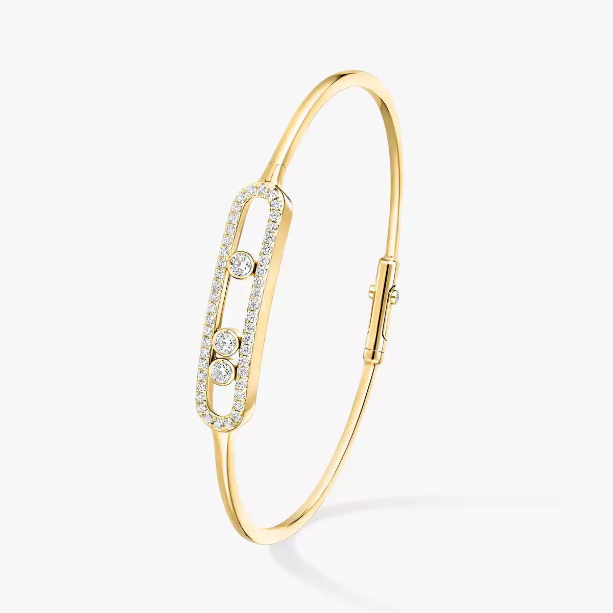 [Stars Jewelry]Move Pavé Diamond Bangle Bracelet M