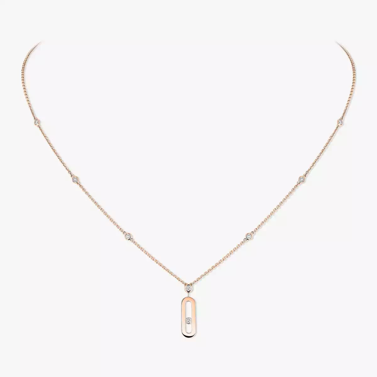 [Stars Jewelry] Move Uno Gold Diamond Long Necklace