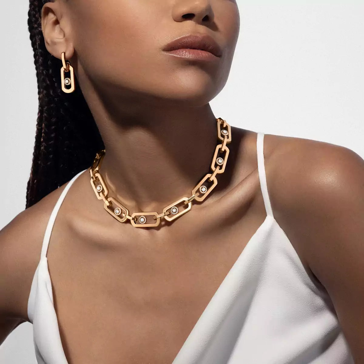 [Stars Jewelry]So Move XL Diamond Pendant Earrings