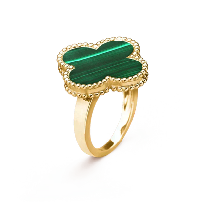 [Stars Jewelry]CLOVER MALACHITE RING